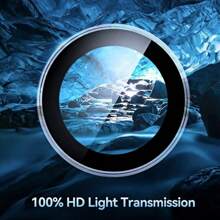 Transparent Tempered Glass Camera Lens Protector Compatible With IPhone 16/16e/16 Pro Max/16 Pro, IPhone 15 Pro Max/15/15 Pro/15 Plus, IPhone 14 Pro Max/14 Pro/14/14 Plus, IPhone 13 Pro Max/13/13 Pro/13 Mini, IPhone 12 Pro Max/12/12 Pro, IPhone 11 Gift For Birthday, Family, Friends Alloy Metal With Tempered Glass Full Cover, Lens Protector, Phone Accessories