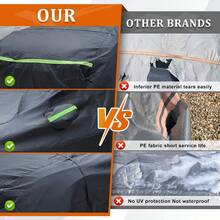 Capa para Carro 4 Portas 2007-2022 | Capa para Carro Terrain | Tecido Oxford À Prova d'Água Proteção contra Neve/Chuva/Poeira | Proteção Veicular Resistente para Uso Externo | Capa Climatizada para SUV de Tamanho Completo