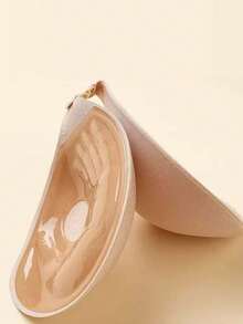 2/1pc Adhesive 3CM Thickness Push Up Bra, Backless Strapless Bra Dress Invisible Bra, Reusable Breast Enlargement Bra