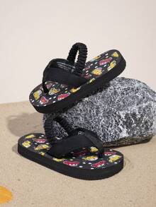 儿童男童可爱汽车图案泡沫拖鞋，时尚百搭，室内外均可穿着，轻便、透气、防滑 - 彩色 - 查看 7