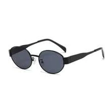 2 Stück Damen kleine ovale Metall Vintage Personalisiert Zeitlose Modebrillen, geeignet für Karnevals-Partys, Sommer-Geburtstags-Partys, Treffen