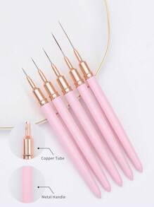 5pcs/Set Multipurpose Nail Art Liner Brush, Daily Use