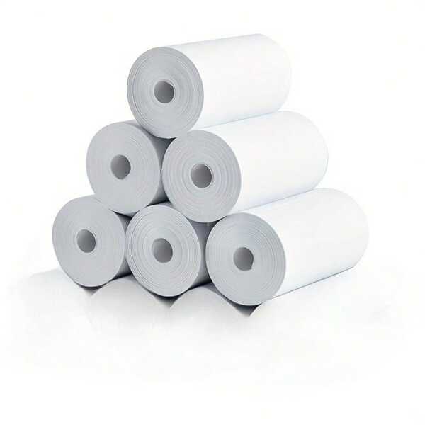 6 Rolls Replacement Waterproof Print Paper For Kids Cameras, Refills Compatible With Most Kids Instant Cameras
