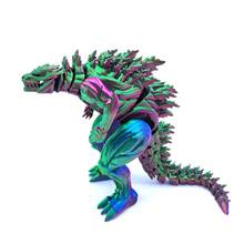 Dinosaurio de monstruo musculoso impreso en 3D del Rey Monstruo 2025, tamaño 18cm/7.08in - Dinosaurio de juguete del Rey Monstruo musculoso suave y jugable, diseño biológico mitológico, juguete decorativo del hogar para alivio del estrés, decoración de habitación, juguete hiperactivo, juguete sensorial, juguete estimulante, juguete juvenil, fluorescente, juguete resistente al estrés, juguete, regalo de cumpleaños/Pascua, regalo de Pascua (color de ojos aleatorio) - Multicolor - Ver 25