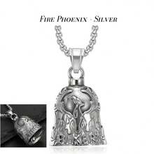 AD 1PC Motorcycle Male And Female Bells, Bicycle Bell Accessories, Protective Gear For Cycling, Motorcycle Angel Bells, Exorcism Bells, Retro Punk Motorcycle, Stainless Steel Lucky Cycling Bells - one-size - View 23