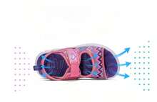 Skechers Girls' Summer Beach Sandals, Breathable Princess Sandals - Pink/Multicolor - View 4