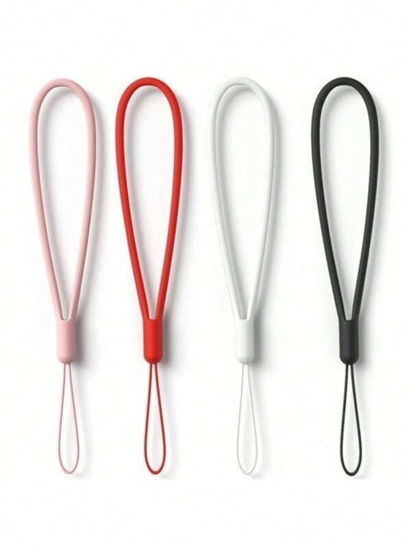 Solid Color Liquid Silicone Anti-Lost Strap For Phone Cases, Backpacks, Earphones Cases