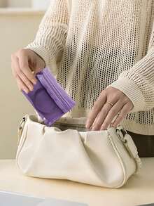 1/2 件便携式珠宝盒、耳环、耳环、项链、珠宝袋、储物袋、戒指手镯、旅行珠宝储物袋旅行必需品旅行配件旅行包度假假期返校学校用品珠宝盒珠宝收纳盒 - 彩色 - 查看 2