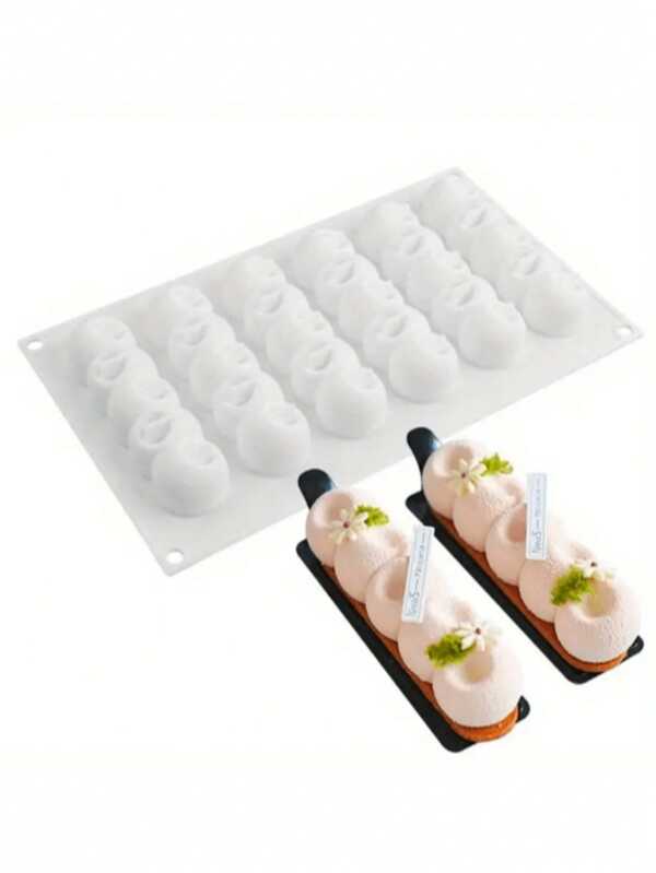 1 pieza, Molde de silicona con forma de oruga retorcida para postre de mousse, molde para hornear, molde para albóndigas, molde para helado y chocolate, accesorios de cocina, herramientas de repostería, suministros DIY
