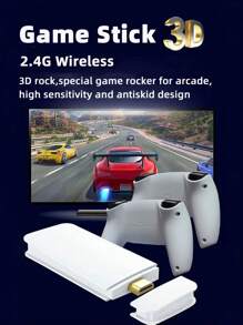 1 Set Of Home Game Console Plug And Play Built-In 30000 Nostalgic Retro Games 20 Simulators Like PSP/FC/GBA Games Can Be Connected To TV/Projector/Computer Screen Can Be Archived HD Projection Card-Type Game Stick Arcade Joystick Game Box Can Be Connected To Double Wireless Handle Handheld Game Console Party Multi-Person Interactive Plug-In Video Game Husband And Boyfriend Holiday Birthday Gift