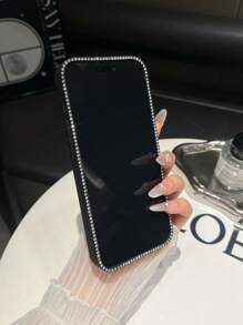 1pc Glittering Ombre Rhinestone Phone Case Compatible With Iphone 16 Pro Max/16/16 Pro/16 Plus/15/15 Pro Max/15 Pro/15 Plus/11/12/13/14 Pro Max/XS/XR/11 Pro/11 Pro Max/12 Pro/12 Pro Max/13 Pro/13 Pro Max/7 Plus/14 Pro/14 Pro Max/14 Plus/7 Plus/8 Plus/8/SE2, Soft Waterproof Shockproof Anti-Fall Scratch Resistant