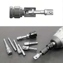8pcs/Set Electric Socket Wrench Adapter With Beads, Square Head 1/2 1/4 3/8 Hex Handle Socket AD Connecting Rod