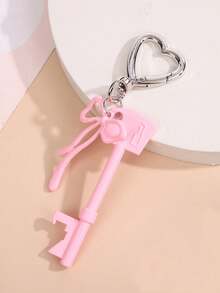 1 件女士新款彩虹色方形锁钥匙扣吊坠简约风格钥匙圈时尚蝴蝶包/手机壳配件 - 彩色 - 查看 13