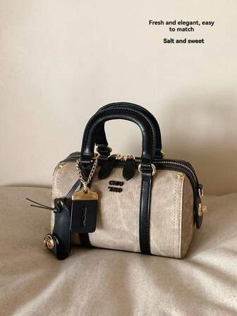 Half-Baked Mocha Pillow Bag, Women's 2025 New High-End Handbag, Tote Shoulder Crossbody Bag , Bags Ladies Elegant