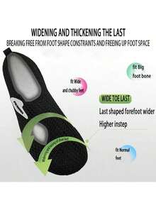 New Women's Water Shoes; Beach Shoes, Quick-Dry Wading Shoes, Sandals, Outdoor Swimming Shoes, Diving Shoes, Non-Slip Lightweight Water Shoes; Women's Wading Shoes - Black - View 6