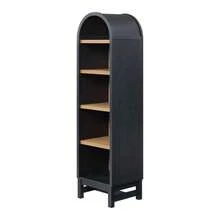 Narrow Arch Bookcase, Rich Black Finish - giàu đen - Xem 8