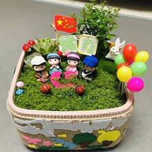 300 جرام / 10.58 أونصة ، 100 جرام / 40 جرام ، نجيل صناعي من الطحالب المزيفة ، نظام بيئي مصغر، نجيلة خضراء ، ديكور نباتات المزهريات والنوافذ ، تصميم المناظر الطبيعية - أخضر - مشاهدة 10