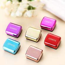 双孔削笔器，4种颜色可选，适用于眼线笔、眉笔和化妆笔，迷你便携多功能削笔器，化妆品，价格实惠，房间装饰，梳妆台，旅行，卧室，化妆配件 - 彩色 - 查看 2