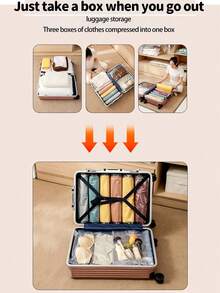 9-1 件/套真空压缩收纳袋，适用于旅行、衣柜整理器、多功能衣物压缩袋、透明旅行收纳袋，适用于床上用品、被子、衣服，非常适合居家、露营，也是送给父母、配偶的礼物 - 彩色 - 查看 6