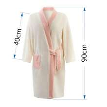 Four Seasons Uniwersalny ręcznik kąpielowy, szlafrok, spódnica kąpielowa z długim rękawem dla dorosłych, chłonny, ładny, szybkoschnący szlafrok domowy dla par, długi szlafrok