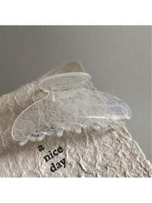 1 件街头休闲海滩热带印花佩斯利羽毛图案亚克力发夹，优雅复古宫廷风格，适合所有季节时尚发饰美容爪夹优雅发夹 - 彩色 - 查看 6