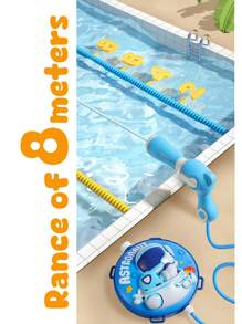 Mochila de agua, juguete de agua para exteriores, lanzador de agua para niños, pistola de agua con tanque de mochila de alta capacidad de 2000ml que tiene correas ajustables, con un alcance de 8 metros, para actividades de juego con agua de verano para niños y niñas mayores de 3 años, juguetes para fiestas en la piscina, batallas con pistolas de agua