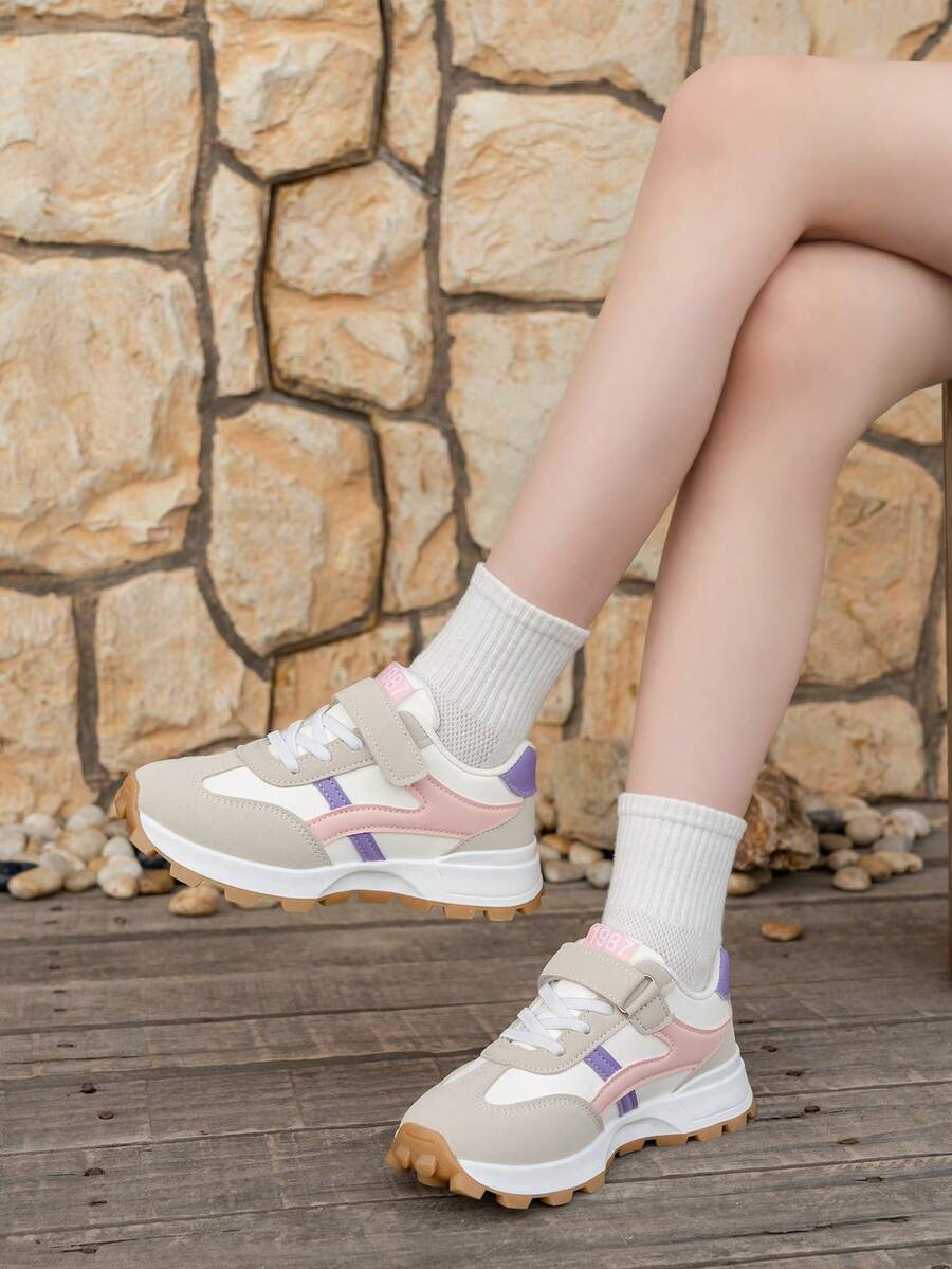 1 Pair Children Sports Shoes, Spring Autumn Breathable Boys Gump Shoes, Girls Soft Bottom Chunky Sneakers, Running Shoes