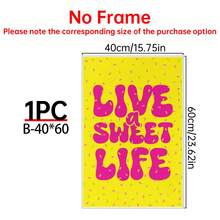 1pc LA DOLCE VITA Art Print, Italian Summer Wall Art, Italian Quote Poster, Coastal Wall Art, Euro Art Print, Aesthetic Italian Art,Canvas Wall Poster, Bedroom Living Room Hallway Decoration Gifts Birthday Graduation - Multicolor - View 27