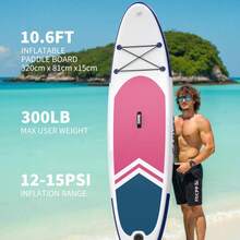 Danolapsi Inflatable Paddle Board For Adult,Stand Up Paddle Board Set,10.6ft X 32"/ 11ft X 34" Extra Wide Inflatable Stand Up Paddle Board With Premium Accessories Suitable For Sea And Lakes - Rose Red - View 4