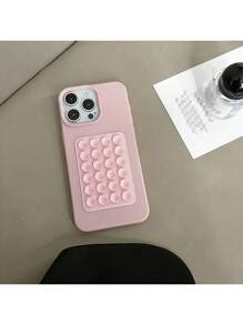 1 pièce Étui de téléphone anti-chute à couverture complète mat de couleur unie avec ventouse, compatible avec Apple 16PROMAX/15PLUS/15PRO/15/14PROMAX/14PLUS/14PRO/14/13PROMAX/13PRO/13/12PROMAX/12PRO/12 11PROMAX/11PRO/11/XSMAX/XR/XS/7/8PLUS Coque de protection