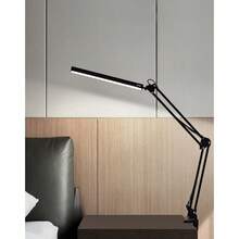 LED Desk Lamp With Foldable Long Arm, Black/White, 3 Color Temperatures, USB Powered, Swivel Design, Metal/ABS Material, Suitable For Office, Dorm, Study, Reading, Live Streaming And Meetings - Multicolor - View 9