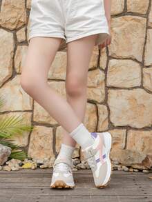 1 Pair Children Sports Shoes, Spring Autumn Breathable Boys Gump Shoes, Girls Soft Bottom Chunky Sneakers, Running Shoes