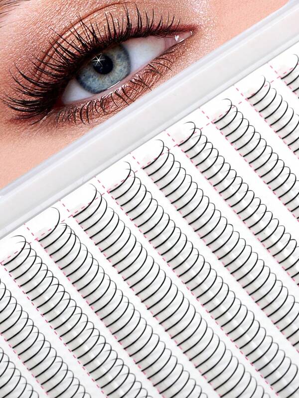 DAIFIYAN 480 Clusters Wispy Spike Lashes Manga Lash Cluster Matte Black Natural Russian Volume Eyelash Extensions 0.07 C D Curl 8-15mm Mixed Tray A/M Shape Premade Wispy Fans Individual False Eyelashes