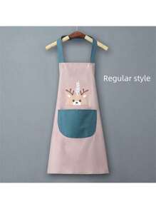 2/1 pieza Delantal impermeable y resistente al aceite de alta calidad para cocinar, delantal de cocina de moda para hombres y mujeres, uniforme de trabajo para adultos