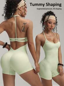 Slim Fit Yoga Jumpsuit For Workout Training
