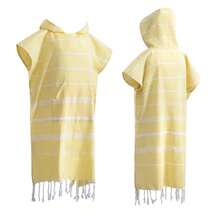 1Pc Hooded Towel, Turkish Beach Towel, Bathrobe,Sandproof Large Surf Poncho, Lightweight, Soft And Super Absorbent, Suitable For Swimming, Beach Surfing, Bathroom Accessory, Beach Essentials. - Multicolor - View 20