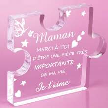 Regalo para papá, regalo del Día del Padre, Rompecabezas de bloque de acrílico con grabado, regalo de cumpleaños para papá, regalo para papá, regalo de Navidad para papá, regalo del Día de San Valentín para hombres