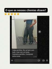 Premium Tailored Wide Leg Trousers High Waist Formal Elegant Work Fashion With Front Button - Gris - Ver 7