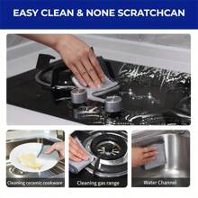 10/20PCS Multifunctional Metal Wonder Cleaning Cloth, Upgraded Double-Layer Thickened Metal Dishwasher, Kitchen Scrubbing Pad, Suitable For Wet And Dry Mesh Microfiber Cleaning Cloth, Suitable For Cleaning Of Metal, Kitchen, Tableware Outdoor Barbecue Tools