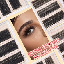 睫毛簇 30D+40D+50D+60D+80D+100D 睫毛簇 纤细单根睫毛 480 片 D 卷睫毛延长 10-16 毫米自然睫毛簇 DIY 簇睫毛延长 适合初学者 睫毛簇、睫毛簇、单根睫毛、睫毛、假睫毛 - 彩色 - 查看 7