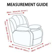 现代 4 件套躺椅沙发套 - 弹力牛奶纤维面料，防滑沙发套带松紧带，可机洗，适合懒人沙发 - 涤纶和氨纶混纺，140-160gsm