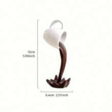 1pc Modern Resin Hanging Coffee Cup Decor, Creative Inverted Floating Resin Coffee Cup Decor, Perfect For Wedding Decor, Table Decor, Room Decor, Home Decor And Bedroom Decor