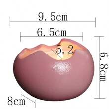 Creative Ceramic Eggshell Shaped Candle Cup, Unique Decor For High Aesthetic Eggshell Design Candle Cup, Suitable For Restaurant Candlelight Dinner, Birthday Party And Atmosphere Decoration