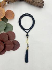 1 pieza Rosario musulmán de 99 cuentas, pulsera de cuentas de oración