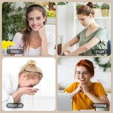 1/2/3pcs Tortoiseshell Patterned Elastic Hair Bands, Non-Slip High Elasticity Hair Hoops Suitable For Glasses Wearers, Glossy No-Pressure Hair Accessories For Travel, Makeup, Daily Use, Essential Fashion Hair Accessory For Women, Animal Print Hair Bands - Multicolor - View 7