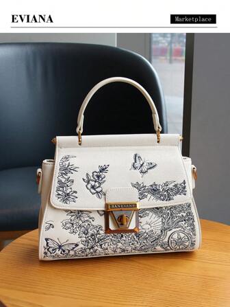 Bolso de mano bordado con estilo nacional 2025, bolso cuadrado pequeño de diseño exclusivo y lujoso, bolso bandolera de gran capacidad y alta calidad para uso diario de moda