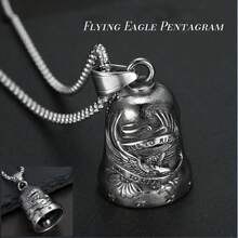 AD 1PC Motorcycle Male And Female Bells, Bicycle Bell Accessories, Protective Gear For Cycling, Motorcycle Angel Bells, Exorcism Bells, Retro Punk Motorcycle, Stainless Steel Lucky Cycling Bells - one-size - View 26