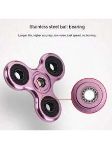 Spinner de Mão de Metal com Rolamento R188 Silencioso, Feito de Liga de Alumínio para Alívio de Estresse, Brinquedo de Mesa de Escritório para Adultos, Auxílio para Ansiedade e Foco, Brinquedo Fidget de Mão EDC