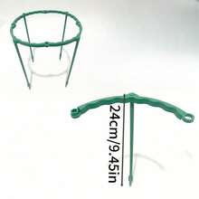 8pcs Adjustable Plastic Plant Cages - Flexible Garden Plant Support Frameworks For Indoor And Outdoor Use