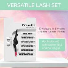 Ardell Active Press On DIY Lash Clusters False Eyelashes Cluster Lashes PreGlued Underlash Eyelash Extensions Pump'n 1pack -It Is Important For Beauties-It Is Important FOR Beauties - Black - View 3